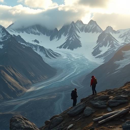 Film d'aventure tourné en Patagonie, avec des vues panoramiques sur les montagnes et les glaciers