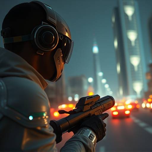 Film de science-fiction tourné à Dubai, avec des bâtiments futuristes et des scènes d'action high-tech